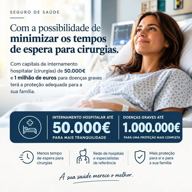 Publicação: seguro de saúde com capitais para internamento e doenças graves